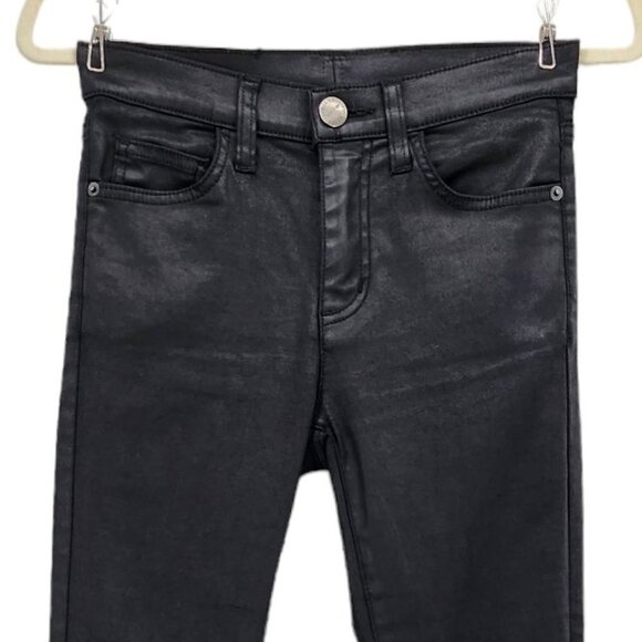 Current/Elliott The High Waist Ankle Skinny Jean Faux Leather Jeans Pants 26 - Picture 2 of 8